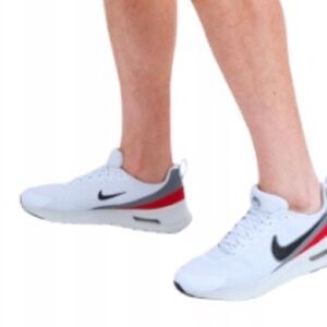 Nike Air Nuaxis Men's Running Training Sneakers White/Red/Blue Size 8